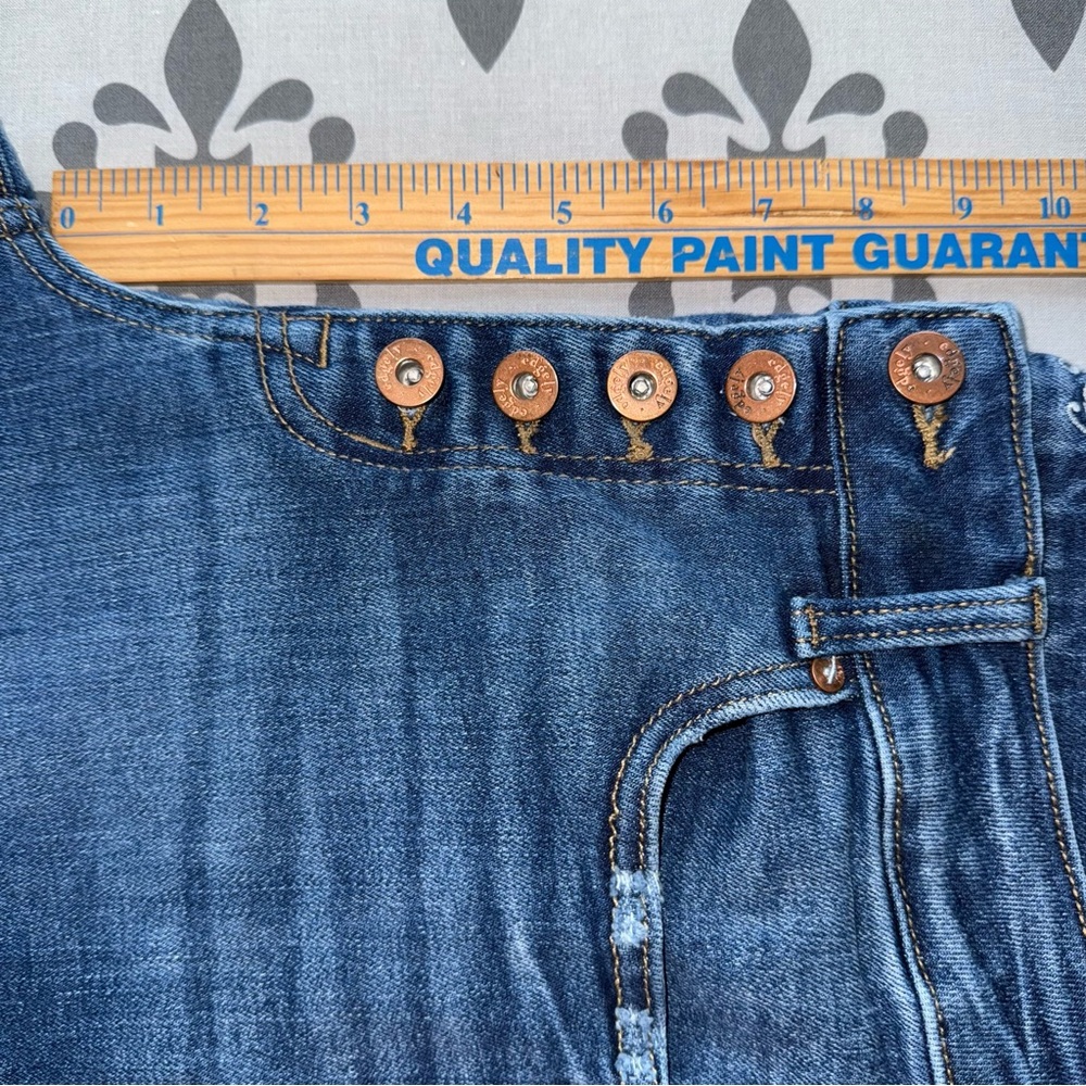 Maurices edgely High Rise super skinny Button-Fly Blue Jeans 8 short - Picture 7 of 9